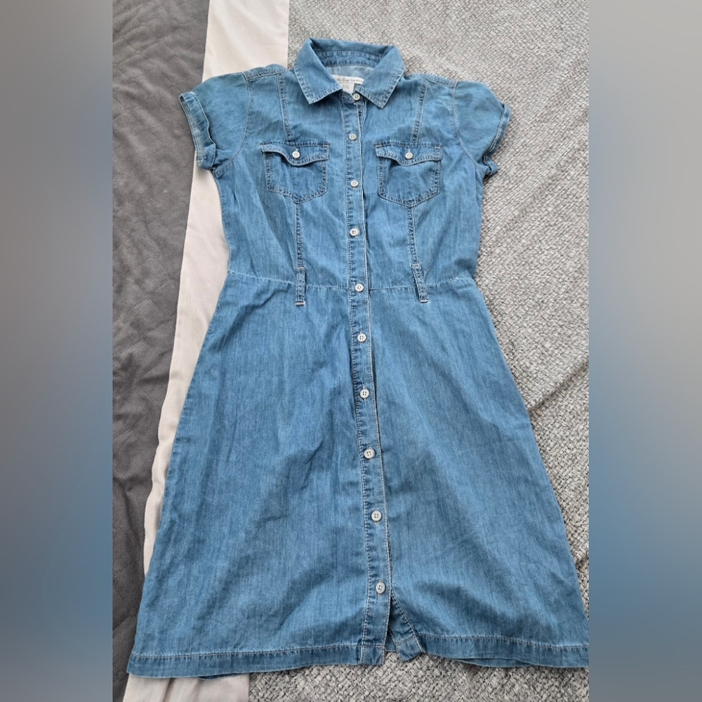 American Rag Light Blue Denim Midi Dress